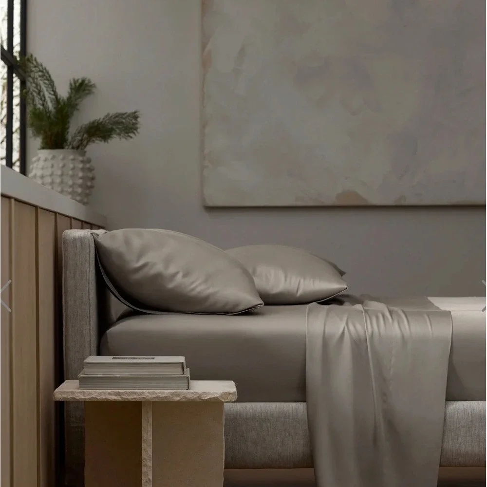 Cozy Earth King Bamboo Pillowcases Dove Grey Viscose Set 2 20